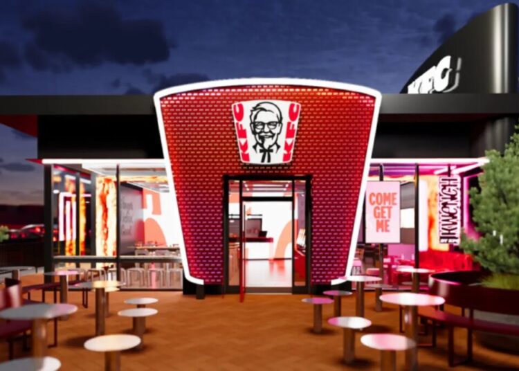 KFC unveils brand overhaul with modern open-concept restaurant design