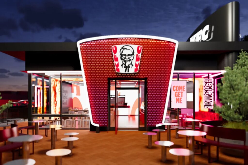 KFC unveils brand overhaul with modern open-concept restaurant design