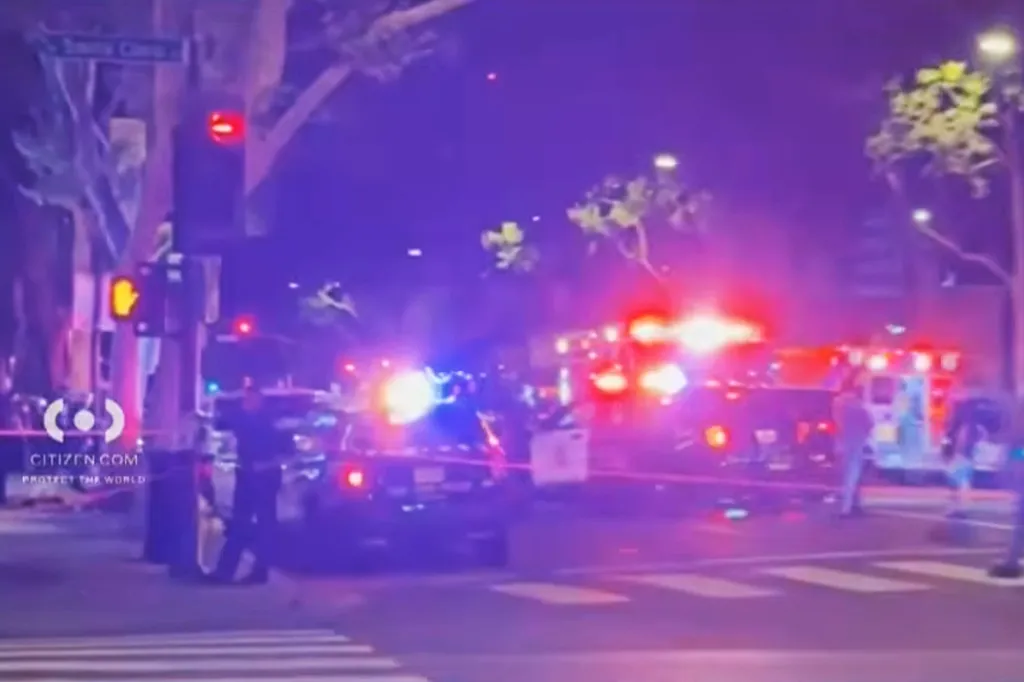 One person was killed and another seriously injured on Sunday in a shooting at a popular entertainment ​spot in San Jose, California, that has been hosting a World ‌Cup 