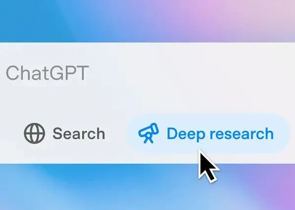 A cursor hovering over a