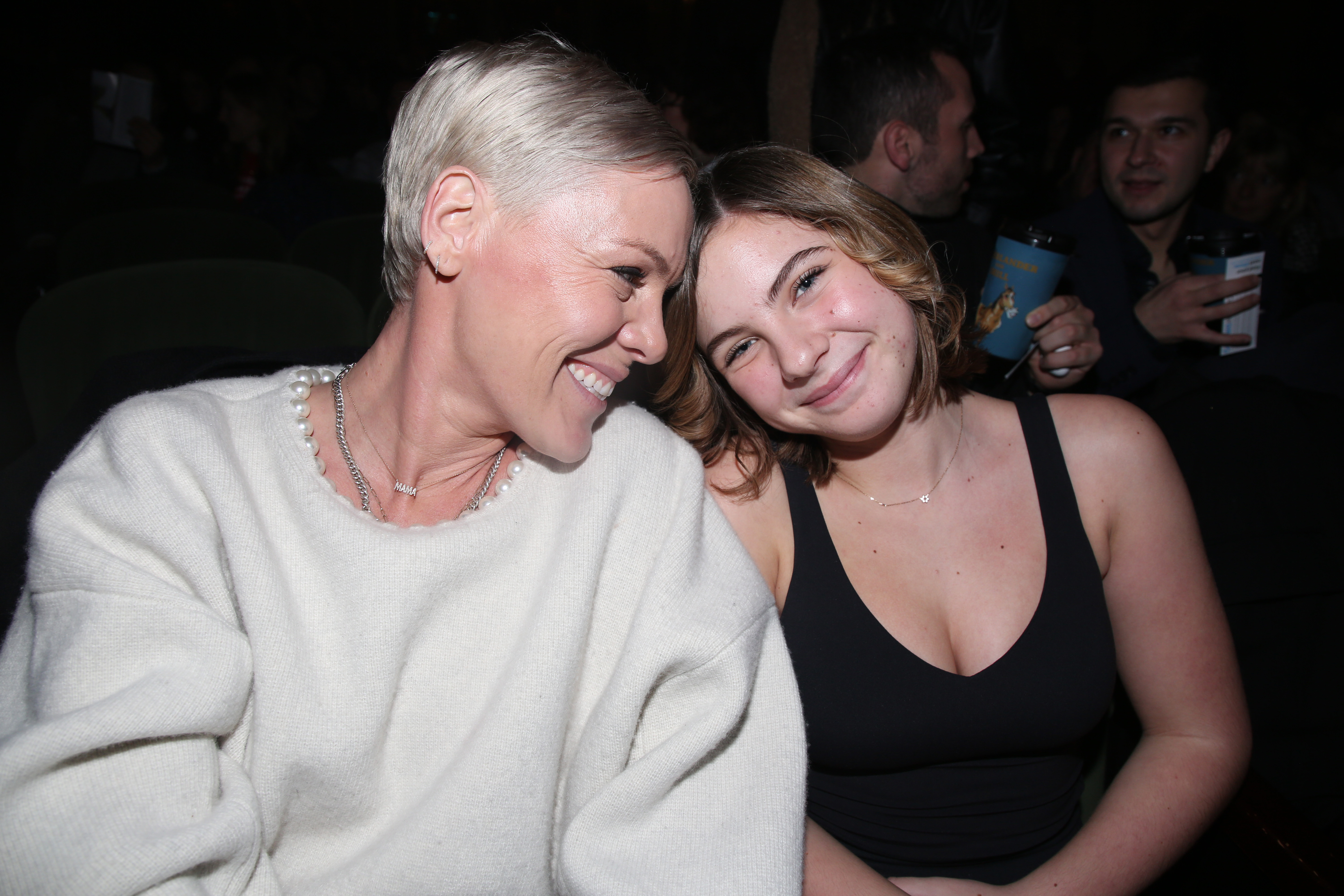 P!NK and her daughter Willow Sage Hart smiling.