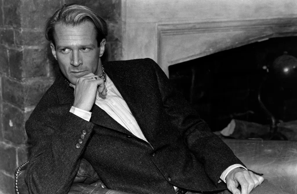Photo of Model Hoyt Richards for Polo Ralph Lauren Men's Fall 1990 Sportswear Collection.