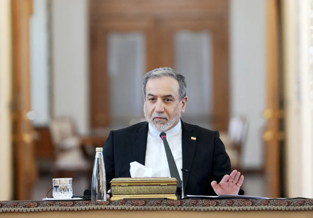Iranian Foreign Minister Abbas Araqchi speaks during a meeting with foreign ambassadors in Tehran on June 16, 2026.