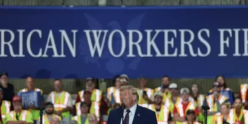 Crowd erupts as Trump asks ‘should we run one more time?’