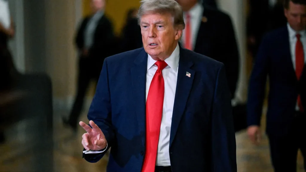 Trump and scorned Republican get into heated yelling match at GOP lunch: report