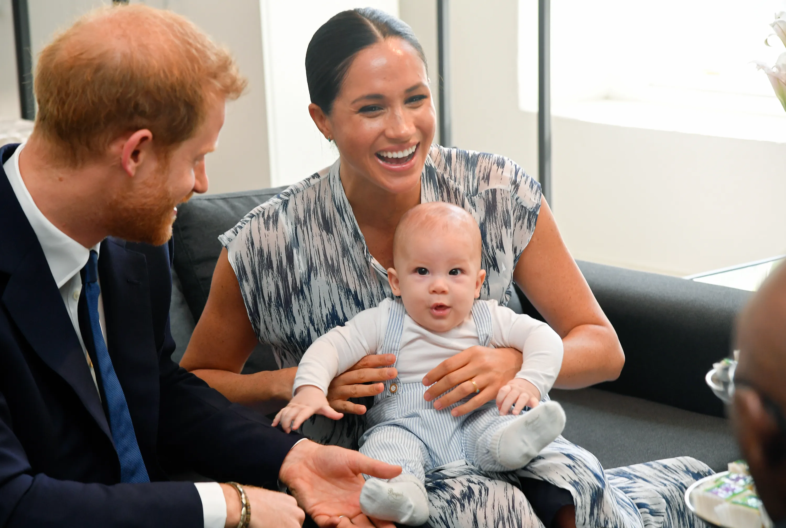Prince Harry, Duke of Sussex, Meghan, Duchess of Sussex and their baby son Archie Mountbatten-Windsor