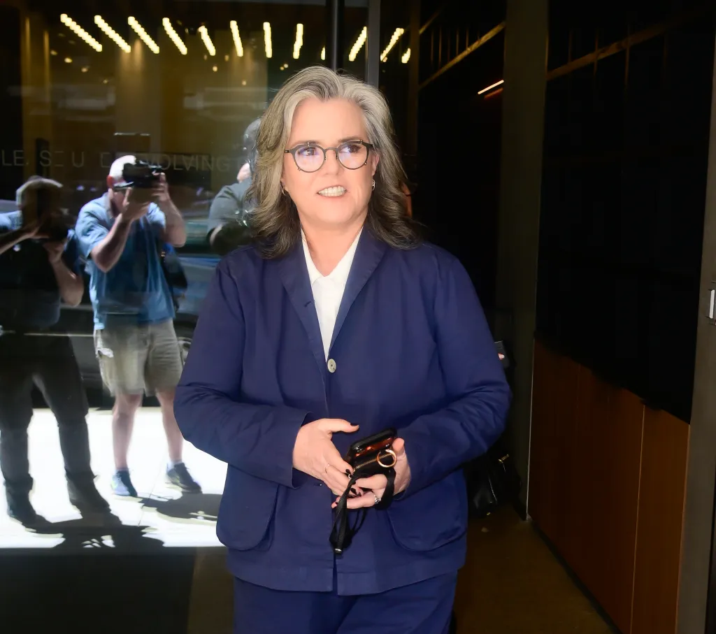 Rosie O'Donnell is seen leaving in New York City.