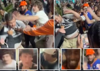 NYPD searching for several hooligans who attacked Spurs fan and snatched his jersey after Game 3 mayhem