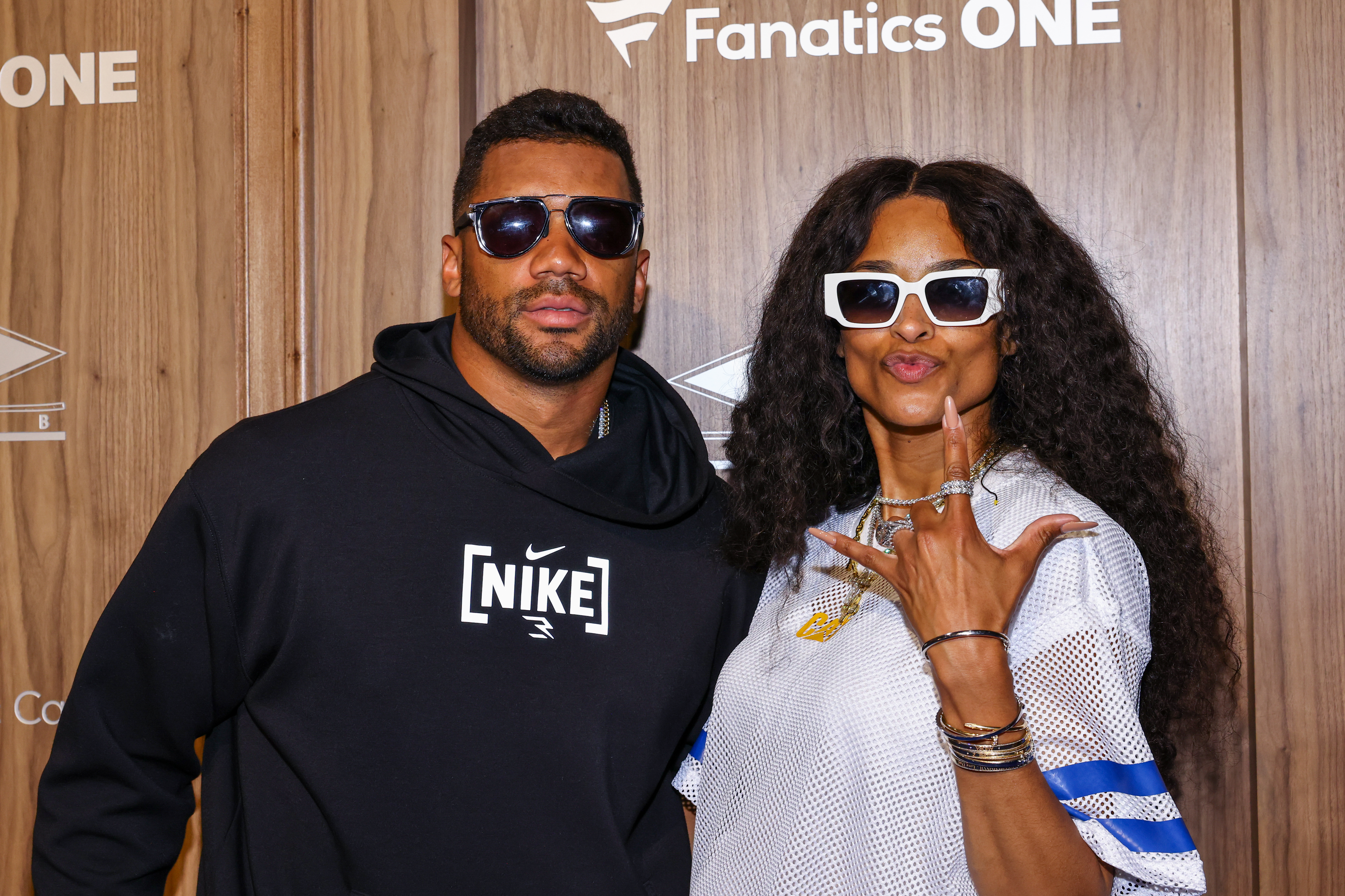 Russell Wilson and Ciara