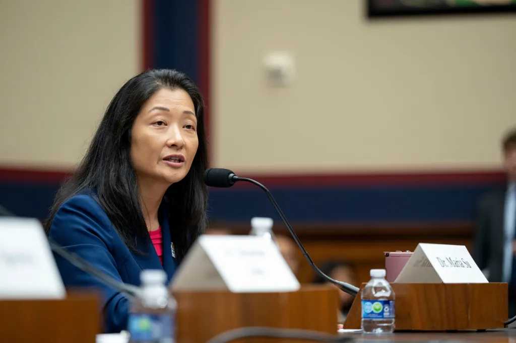 Maria Su testifies during a House Education and Workforce Committee hearing.