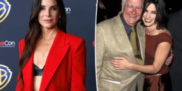 Sandra Bullock shares rare photos of her kids with her late dad for Father’s Day tribute