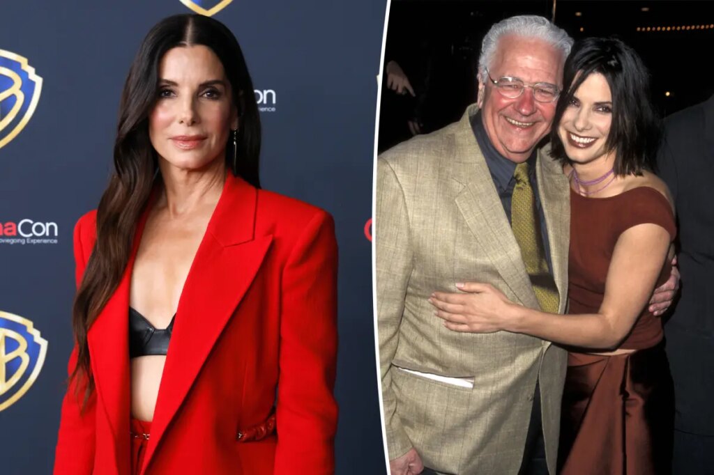 Sandra Bullock shares rare photos of her kids with her late dad for Father’s Day tribute