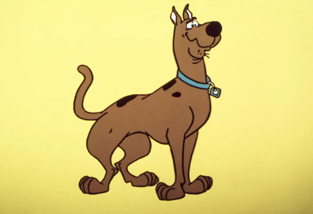 Illustration of the cartoon dog Scooby-Doo.