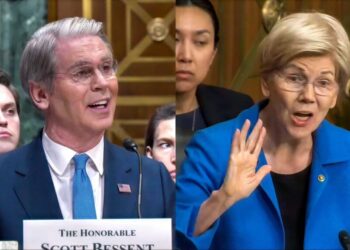 Elizabeth Warren corners Bessent on Trump’s stock trading: ‘He is enriching himself’