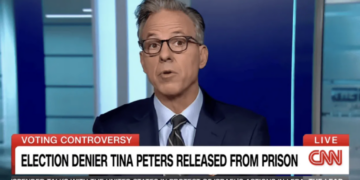 ‘Wow!’ Jake Tapper astounded by Tina Peters’ first interview after being freed from prison