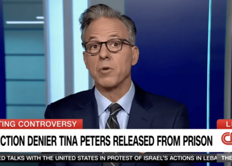 ‘Wow!’ Jake Tapper astounded by Tina Peters’ first interview after being freed from prison
