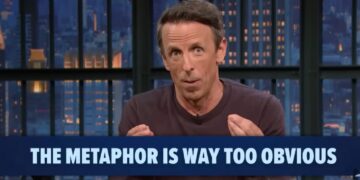 Seth Meyers Says He ‘Might as Well Just Quit’ After Trump Turns Reflecting Pool Green: ‘The Metaphor Is Way Too Obvious’