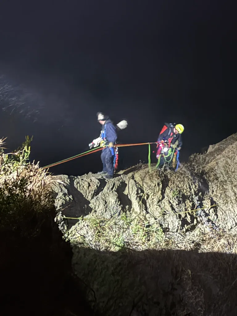 SFFD members conducting a 7-hour rescue mission at Dead Man’s Point.