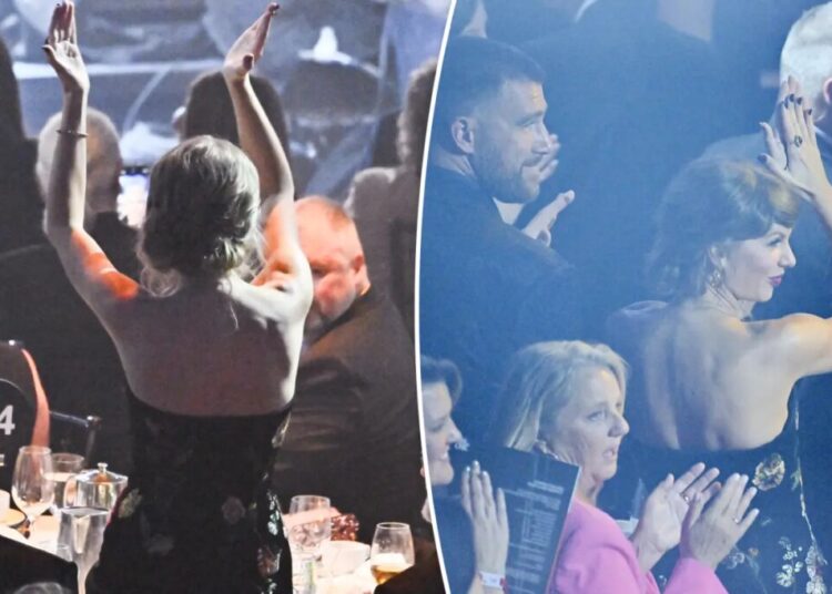 Taylor Swift taps Steven Spielberg to film her and Travis Kelce dancing at Songwriters Hall of Fame induction: video