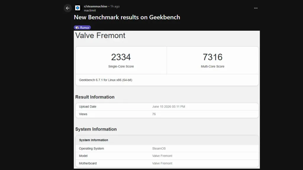 Steam Machine Benchmark Tests