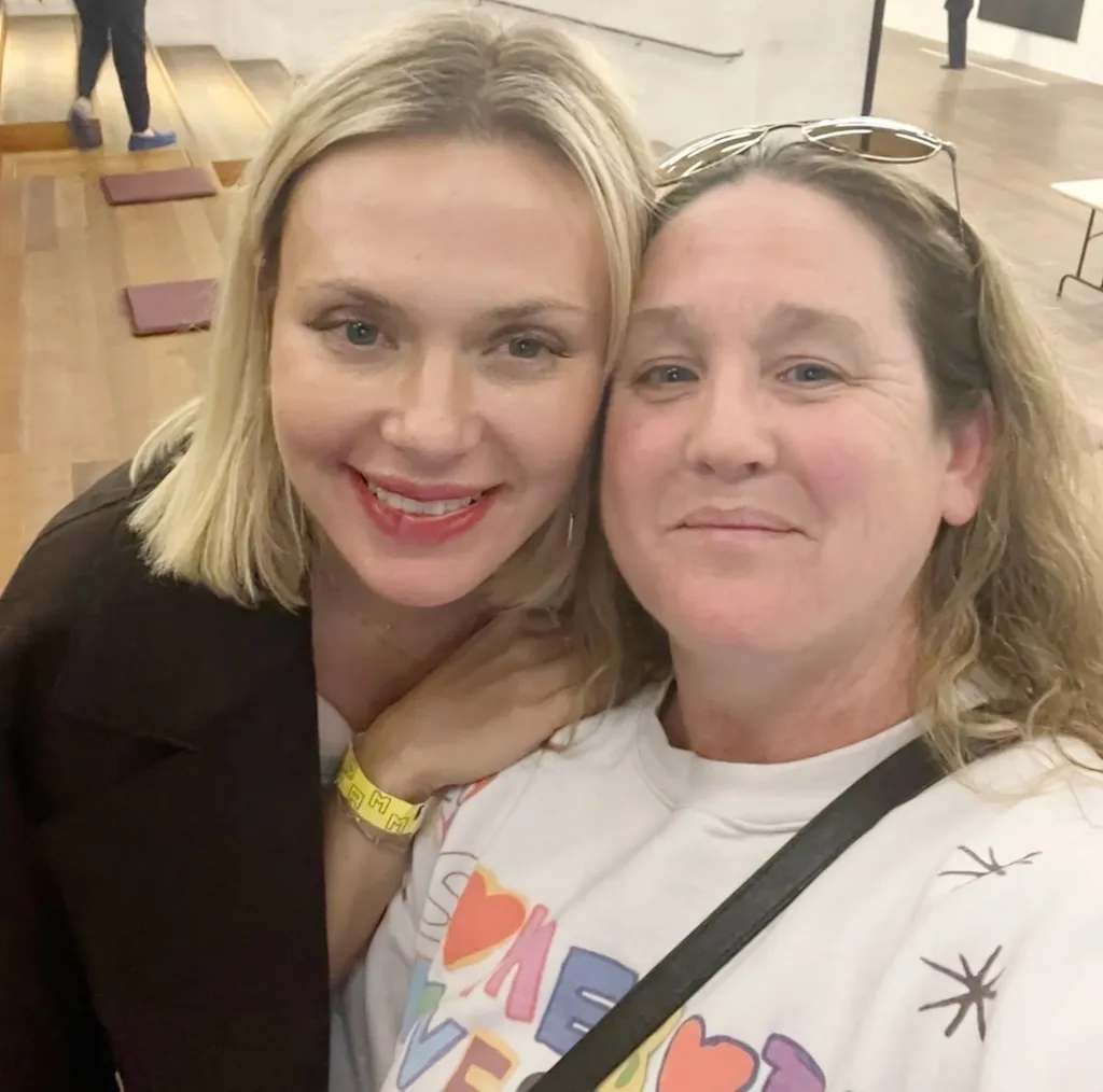 A selfie of the two friends. 