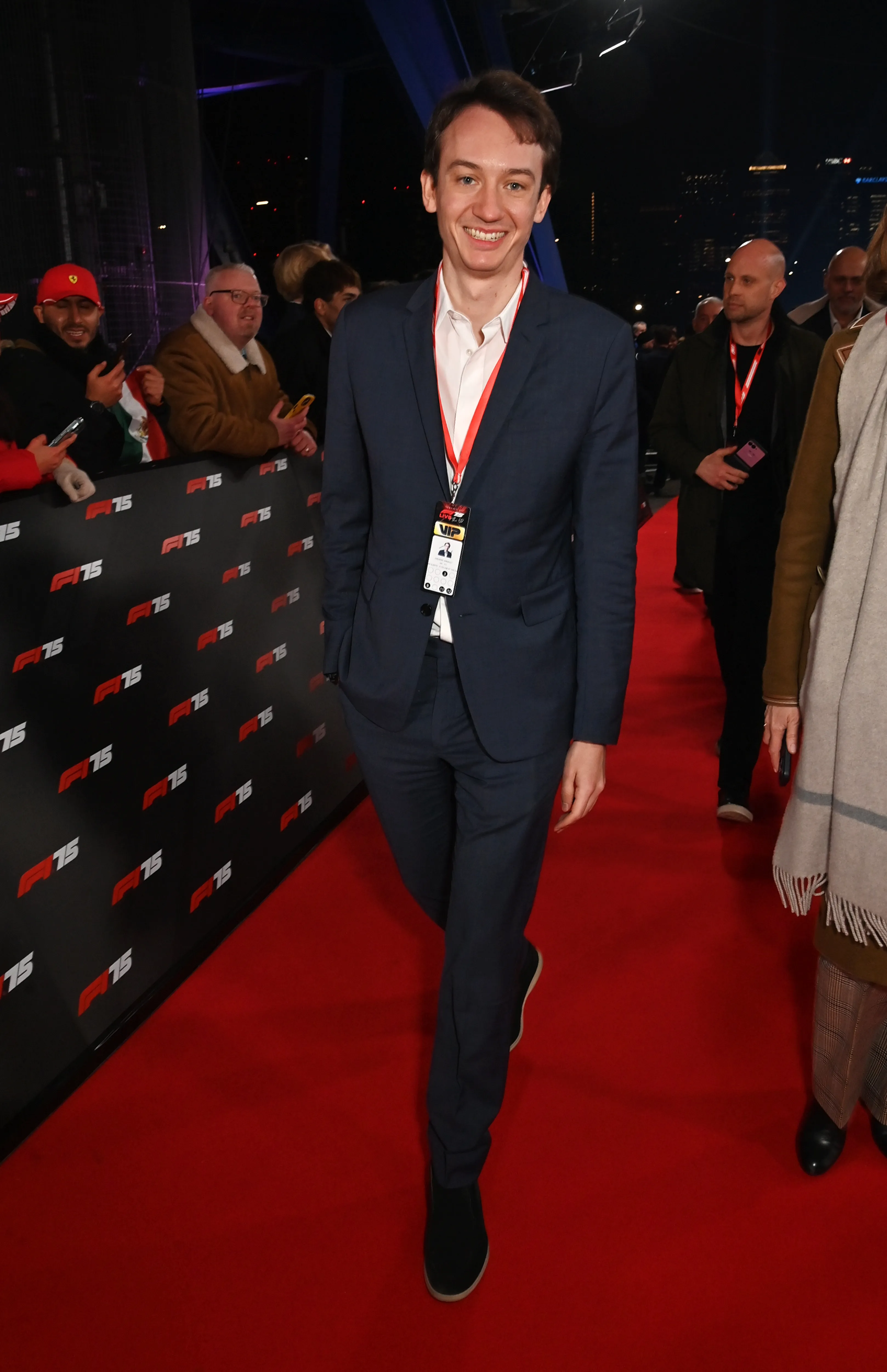 TAG Heuer CEO Frederic Arnault on the red carpet at F1 75 Live.