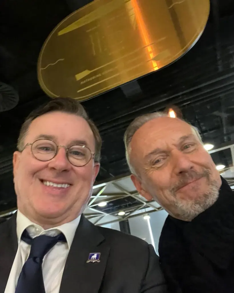 A photo of actors Anthony Head and Jeremy Swift from the show 
