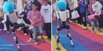 Robot revolt? Viral footage shows humanoid bot KICKING child during live demo