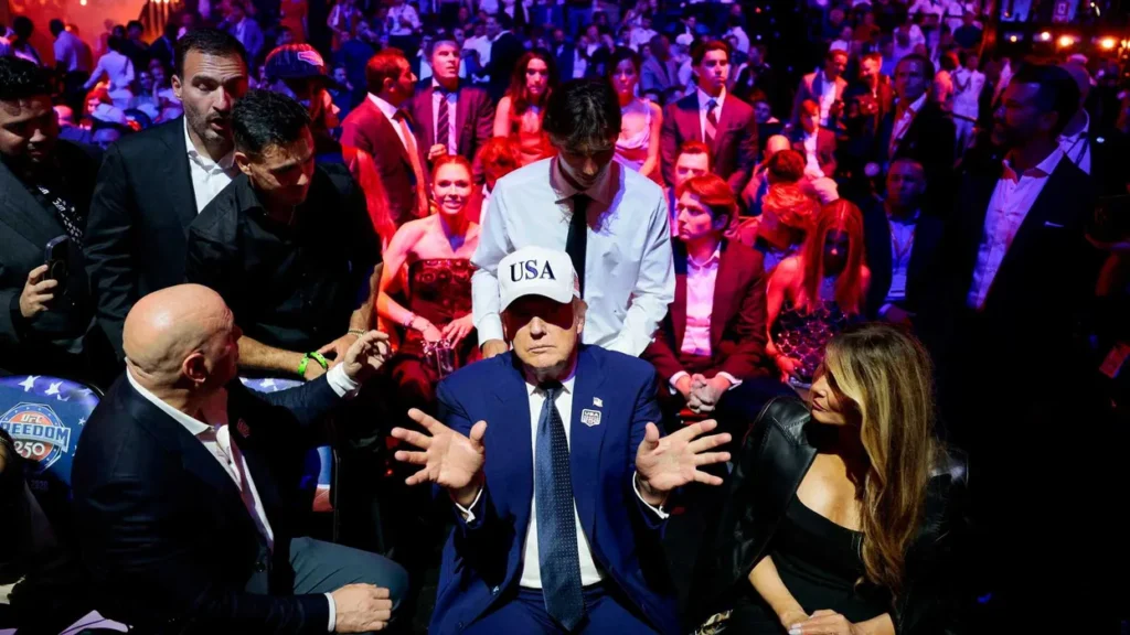 Trump’s ‘orgy of decline’ sets off conservative stalwart after White House UFC fight