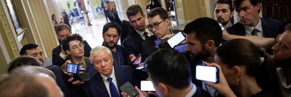 Onlookers befuddled by Lindsey Graham’s head-spinning praise of Trump’s Iran deal
