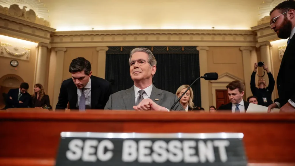 Treasury Secretary Scott Bessent confronted over Iran war during hearing