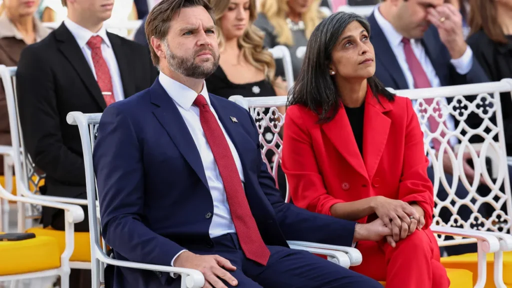 JD Vance’s wife breaks with Trump over president’s assault on Supreme Court