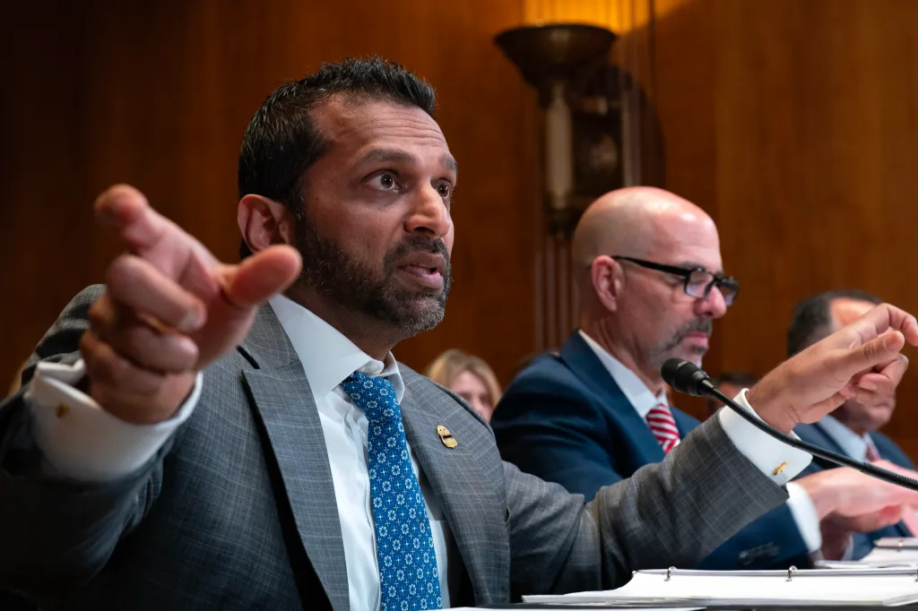 FBI Director Kash Patel testifies before the Senate Subcommittee on Commerce, Justice, Science and Related Agencies hearing on May 12, 2026.