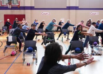 Playing hip-hop or Doris Day, older exercise instructors can speak their peers’ language