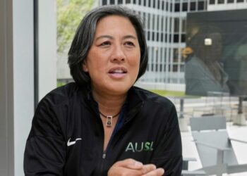 She broke baseball’s glass ceiling. Now Kim Ng is taking softball to the next level