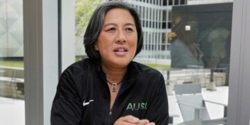 She broke baseball’s glass ceiling. Now Kim Ng is taking softball to the next level