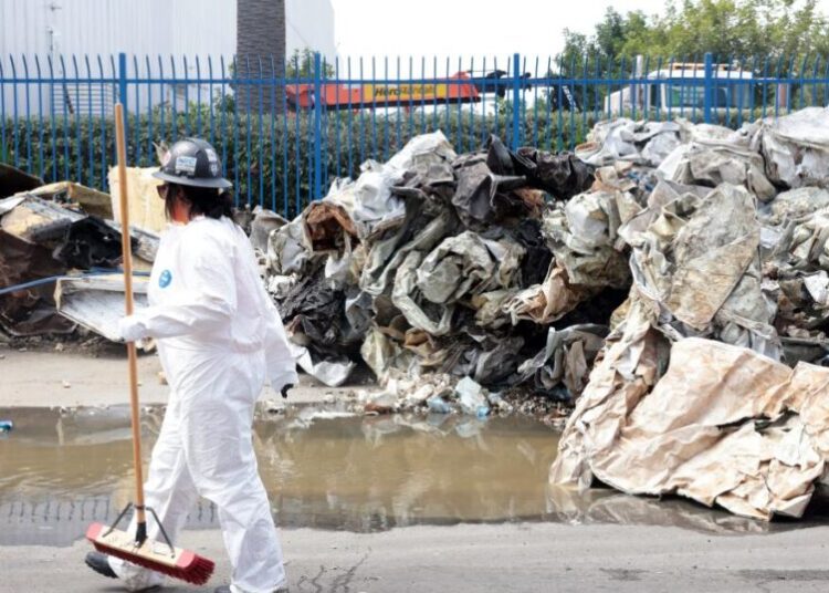 Cleanup of rotting meat, scorched debris begins at Boyle Heights cold-storage warehouse