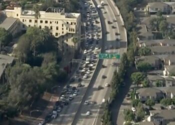Northbound 101 freeway near downtown L.A. shut down for police activity