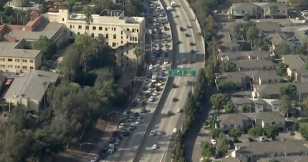 Northbound 101 freeway near downtown L.A. shut down for police activity