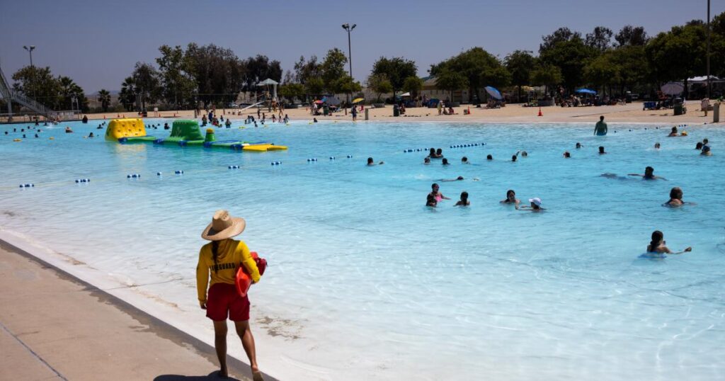 One of the largest pools in America is in L.A. It’s packed with beach vibes and fun