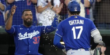 Teoscar Hernández returns, and Dodgers unleash 17-hit barrage in win over Athletics