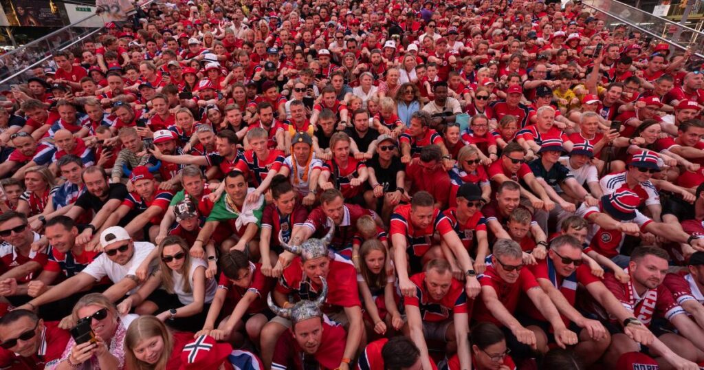 Norwegians ‘row’ Times Square and Tartan Army storms Boston as World Cup fandom takes over U.S. streets