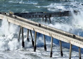 El Niño turns crumbling California pier into climate battleground over what to save — and who pays