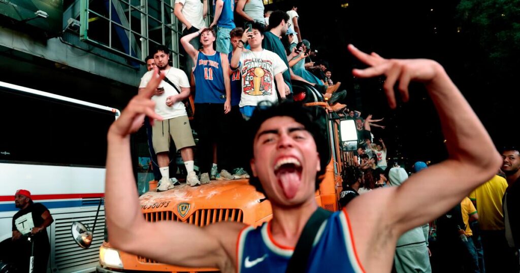 Mayhem mars euphoria as New York City celebrates the Knicks’ first championship in 53 years