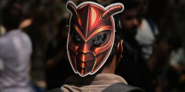 ‘Time to turn this tiny joke into a revolution’: India’s young ‘cockroaches’ hold first protest