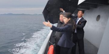 North Korean leader Kim showcases new warship ahead of visit by China’s Xi