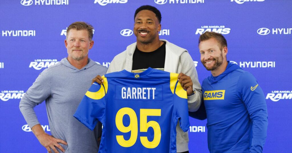From ‘Fearsome Foursome’ to Aaron Donald, Myles Garrett aims to become a Rams legend