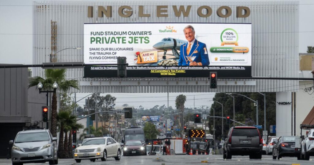 A battle over billboards roils Inglewood