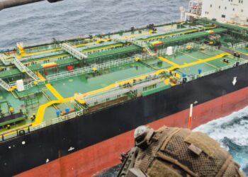 Macron says French Navy, backed by the U.K., intercepted a sanctioned tanker from Russia