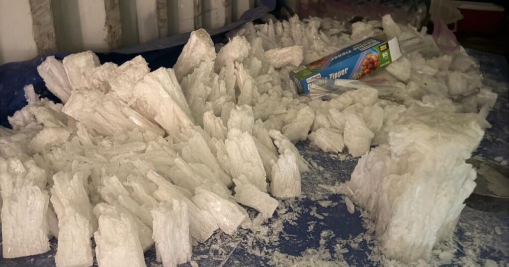 A call about illegal dumping in Palmdale leads to an 800-pound meth bust